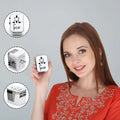 All - in - One Universal Travel Adapter - White | Worldwide Plug (UK EU US AU) with 4 USB Ports - GZARTravel AdapterGZAR WORLD