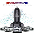 Gzar Car Charger Adapter Power Plug Fast Charger Plug Adapter 3.4A BLACK - GZARCarGZAR