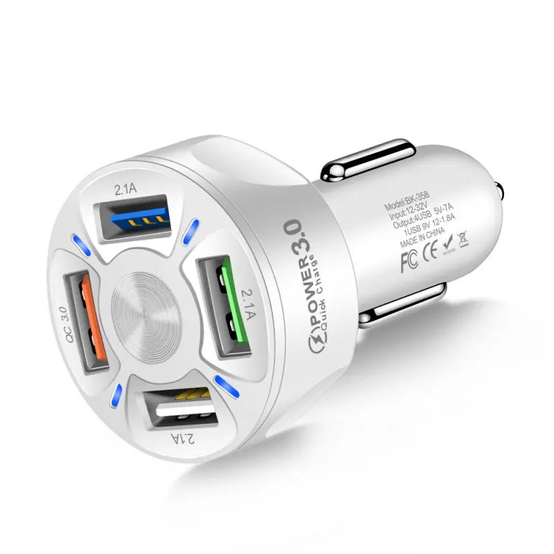 Gzar Car Chargers Travel Adapter Power Plug, All - in - One Ultra - Fast Charger & Power Supply (WHITE) - GZARGZAR