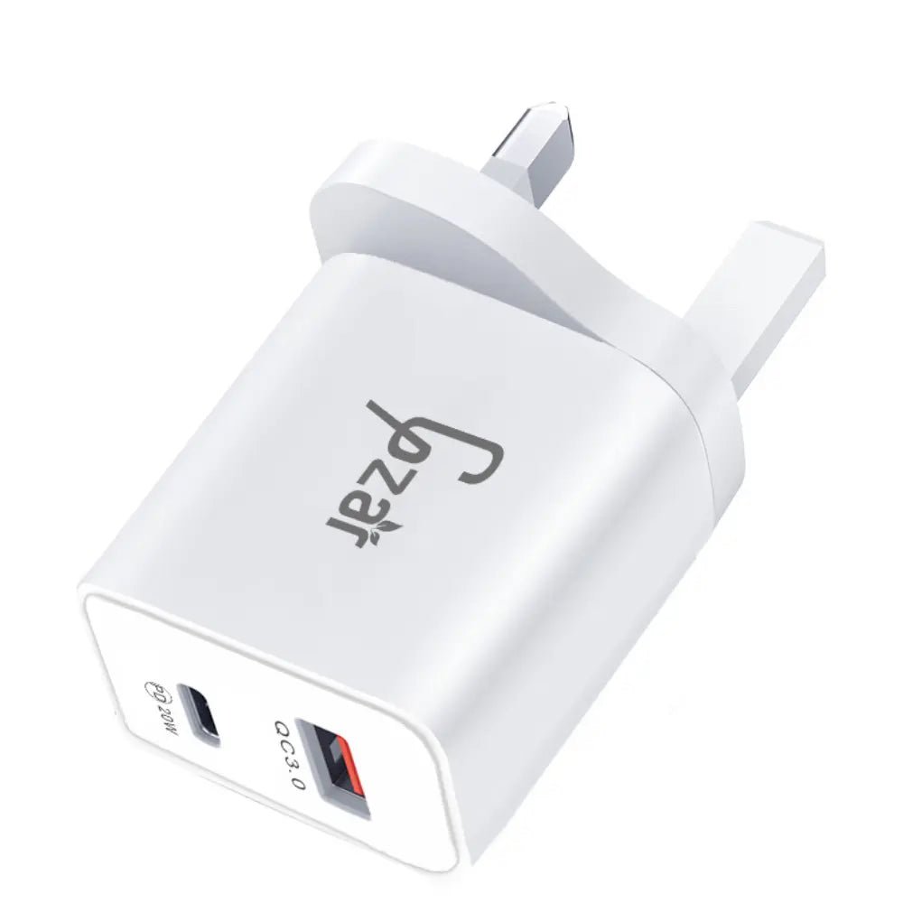 Gzar PD 20W USB C Wall Charger UAE - QC 3.0 USB + Type C PD3.0 Dual Port - GZARGZAR