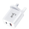 Gzar PD 20W USB C Wall Charger UAE - QC 3.0 USB + Type C PD3.0 Dual Port - GZARGZAR