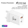 Gzar PD 20W USB C Wall Charger UAE - QC 3.0 USB + Type C PD3.0 Dual Port - GZARGZAR