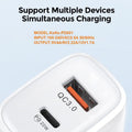 Gzar PD 20W USB C Wall Charger UAE - QC 3.0 USB + Type C PD3.0 Dual Port - GZARGZAR